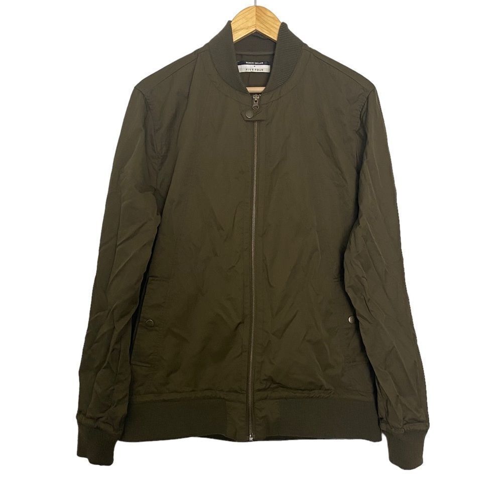 Robert Geller Bomber Jacket + Five Four Jacket Army Green Men's Size Medium
